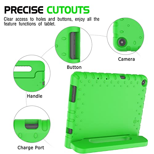 Avawo Kids Case For Onn 10.1” Model 100011886 Tablet ( 2Nd Generation, 2020 ), Light Weight Shock Proof Handle Stand Case For Walmart Onn 10.1 Inch Tablet (Just Fit 2020, 2Nd Generation), Green #TOP5