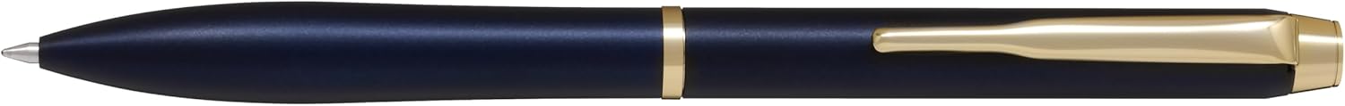 PILOT Oil-Based Ballpoint Pen, Eternink, 0.7mm, Gold Clip, Dark Blue Barrel, Black Ink, BEL17GDDL, Pilot