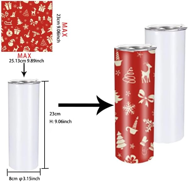 30oz Flat edge sublimation Skinny tumblers Bulk Double Wall Insulated Cups with Individually Gift Boxed and Shrink Wrap for Heat Transfer (8) - Image 3