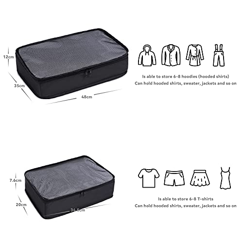 Abshoo PCS001 6 Set Travel Packing Cubes Luggage Organizers thumb #3