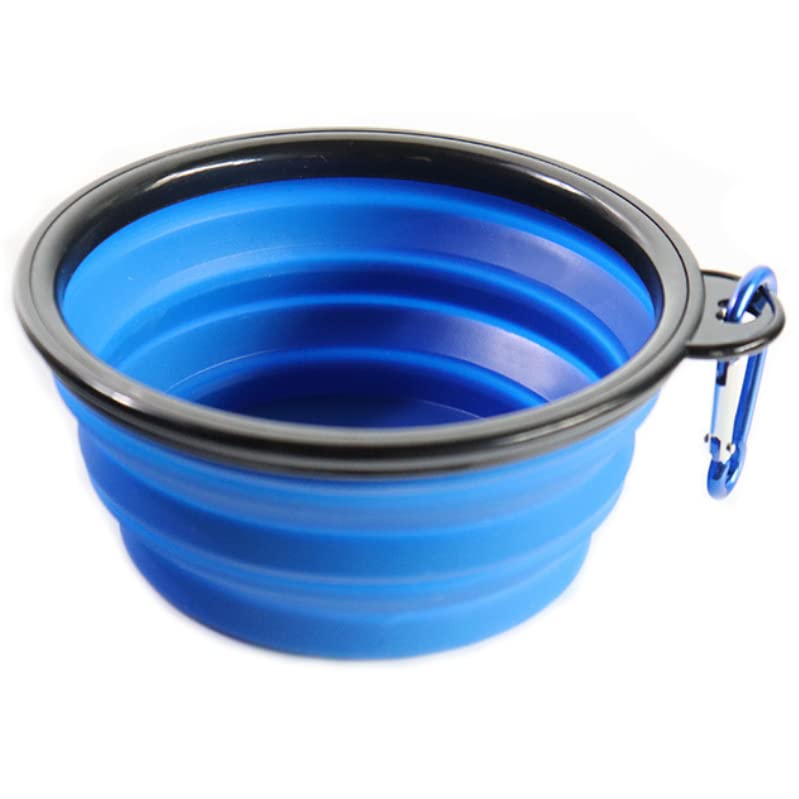Medium Collapsible Pet Feeding Bowl [Blue]