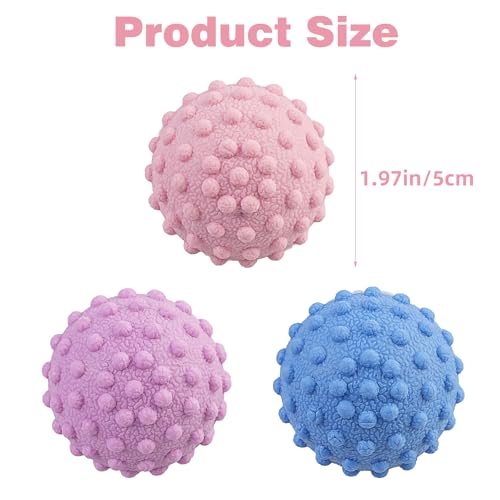 Image of WOVTE Massage Lacrosse Ball Set for Sore Muscles, Shoulders, Neck, Back, Foot, Body, Deep Tissue, Trigger Point, Muscle Knots, Yoga and Myofascial Release