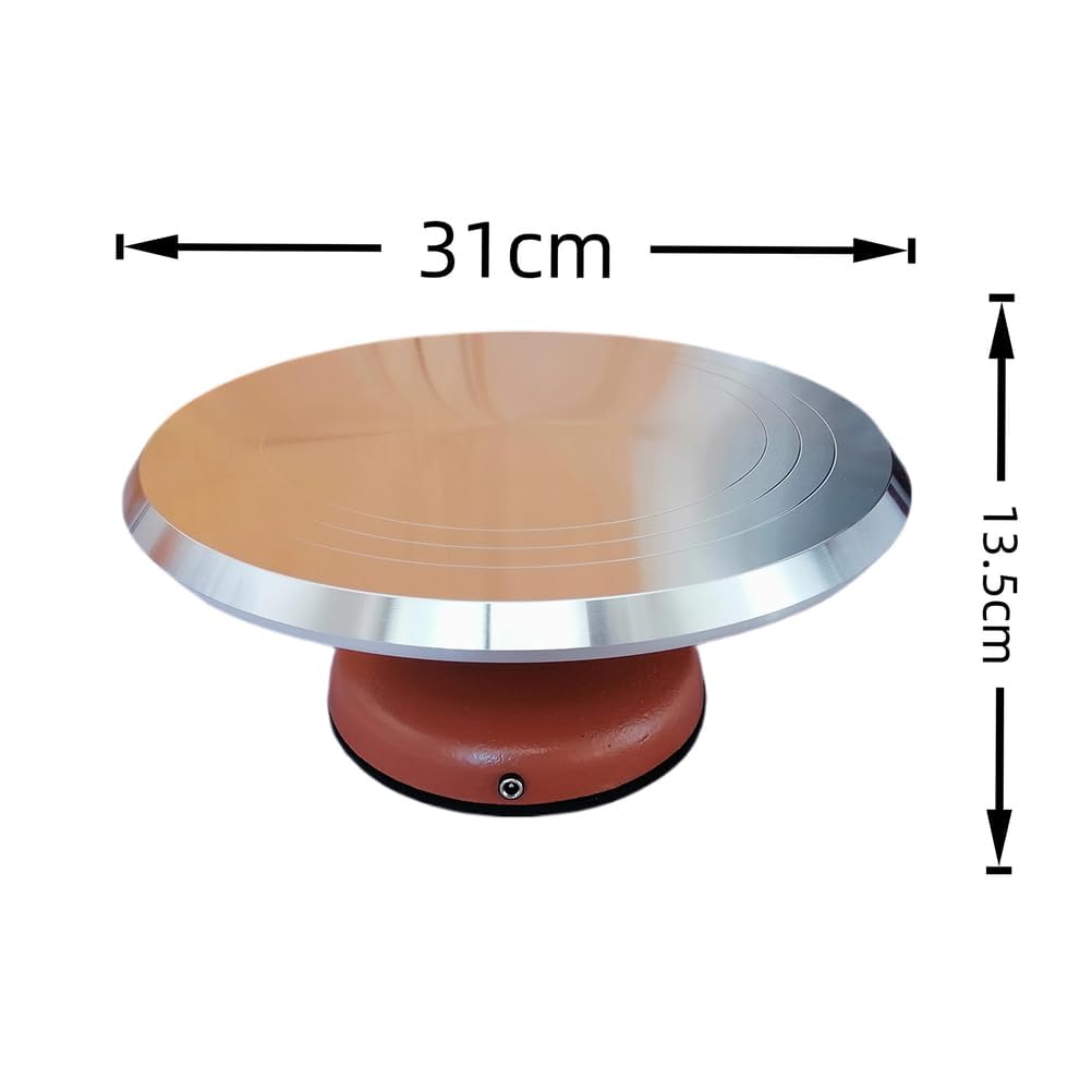 Piatto girevole elettrico per torte, 30,5 cm, motorizzato, con velocità regolabile, per decorare torte, ideale per pasticceria e pasticceria