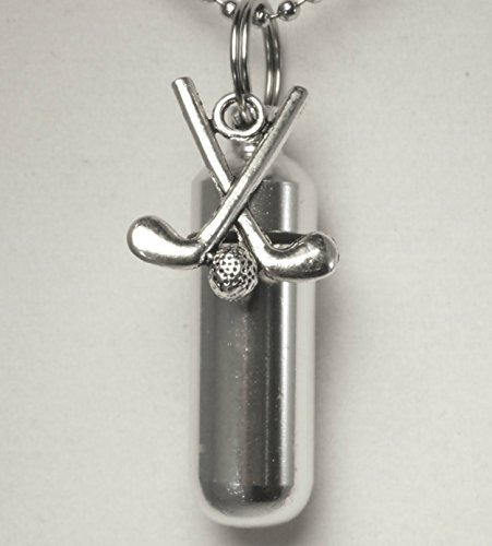 Pasco Specialty Products Golf Clubs Cremation Urn Keepsake/Keychain - Includes Velvet Pouch & Fill Kit