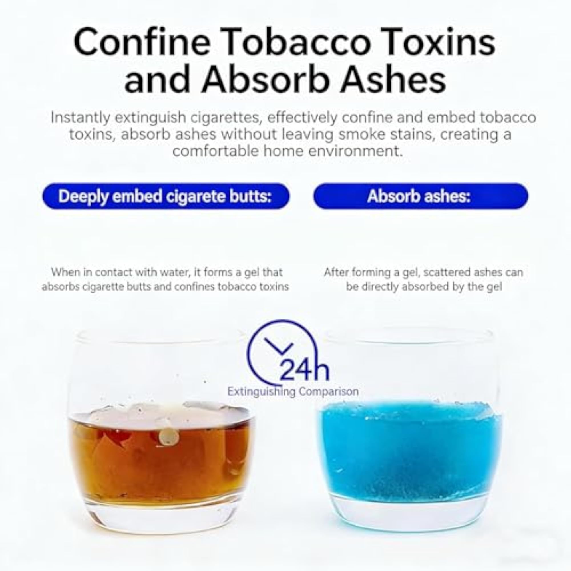 Disposable Foam Ashtray 25-Pack, Portable Paper Cigarette Ashtrays