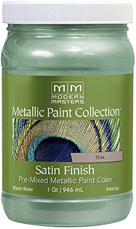 teal metallic paint