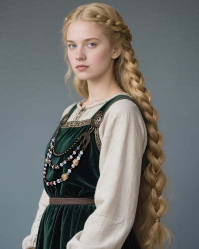 L'VOW Viking Cloak Clasp Brooch with Chains for LARP and Cosplay - Authentic Norse Accessory in Bronze - Image 6