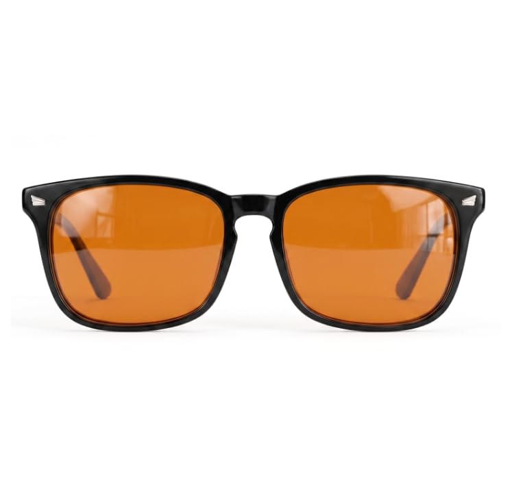 TIJN Blue Light Blocking Glasses Dual AR Coatings Amber Orange Lens for Computer Gaming