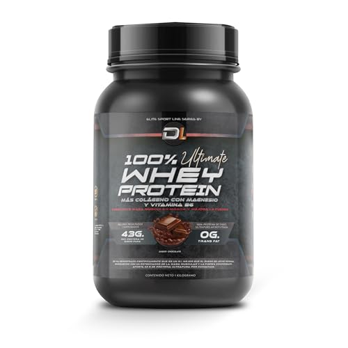 Whey Protein | Proteína en Polvo con Colágeno, Magnesio y Aminoácidos | Aumenta la masa muscular | Apoya el desarrollo y la recuperación muscular | Proteína fácil de digerir | 1kg