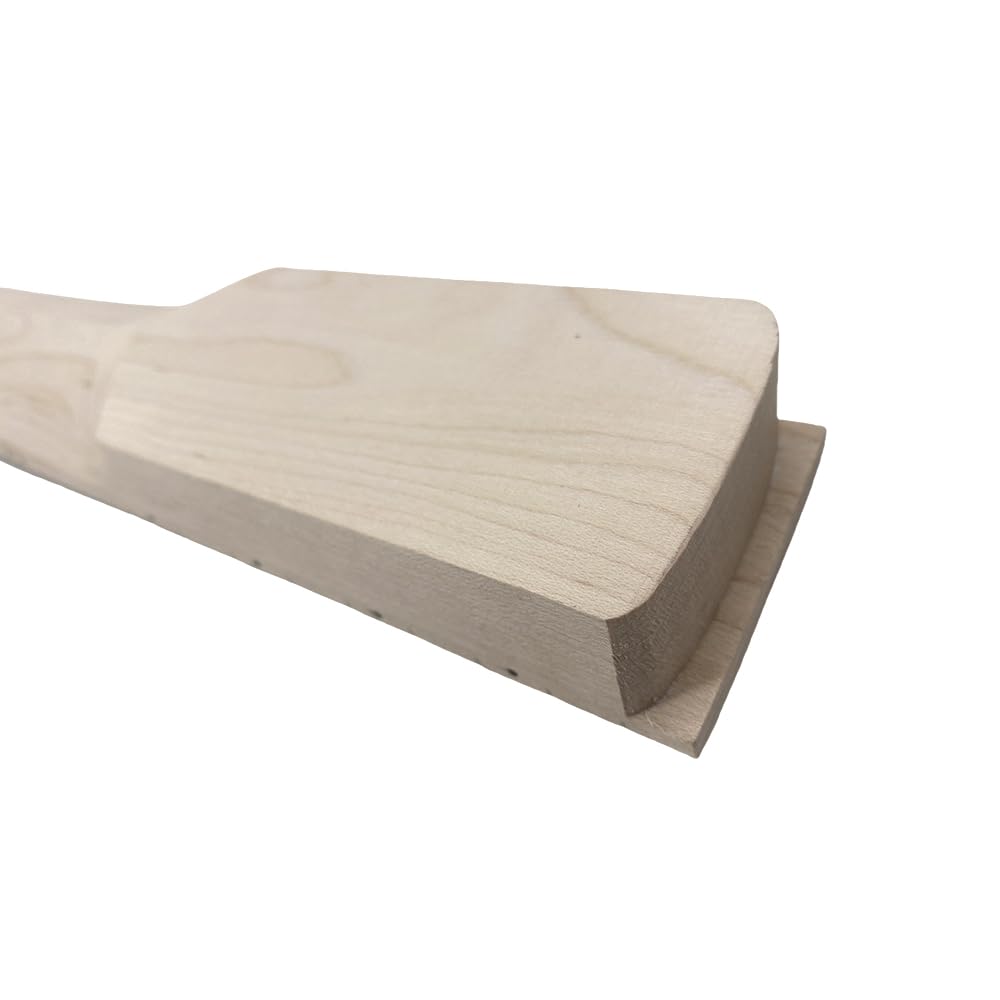 Manico sinistro per chitarra elettrica, 22 tasti 648 mm, in acero, tastiera in palissandro, puntini doppi laterali, dado normale, bullone sul tallone, senza legame