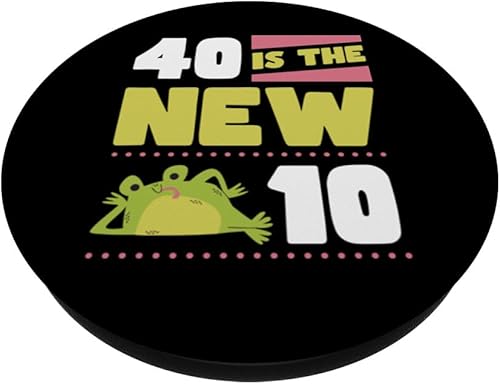 Miniatura 2 de 40 Is The New 10 40th bisiesto fiesta cumpleaños broma PopSockets estándar PopGrip
