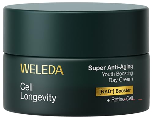 WELEDA Cell Longevity Super Anti-Aging Youth Boosting Day Cream - Gesichtspflege Tagescreme mit [NAD] Booster & [Retino-Cell] gegen die 10 Zeichen der Hautalterung (Naturkosmetik vegan 50ml)