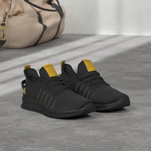 Image of Mens Slip On Walking Shoes Lightweight Breathable Non Slip Running Comfortable Gym Tennis Athletic Fashion Sneakers Men