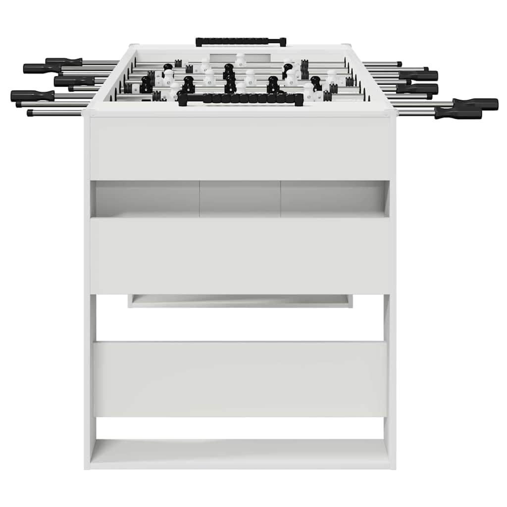 Generico Tavolo da Foosball Bianco Legno Multistrato