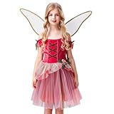 Occasion : Costume de fée pour fille, une robe qui attire l'attention et qui est douce, idéale pour Halloween, Mardi Gras, fête costumée, fête à thème cosplay, robes de la Journée mondiale du livre.