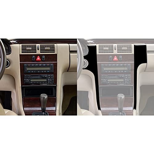 Console centrale Mercedes W210 insert noir piano de luxe RHD - 6