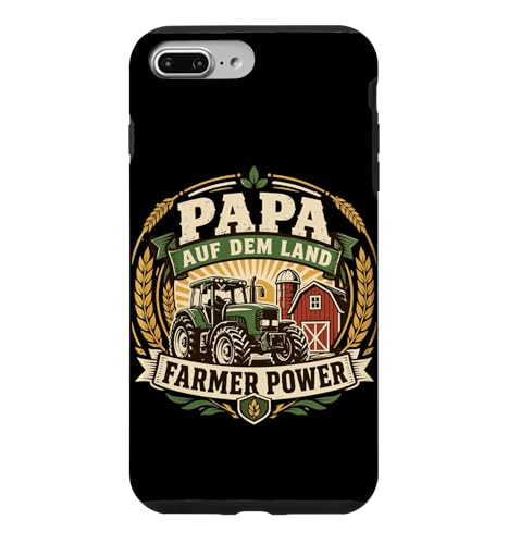 Papa Auf Dem Land Farmer Power Farm �O���t�B�b�N �O���[���g���N�^�[ �X�}�z�P�[�X iPhone 7 Plus/8 Plus �p