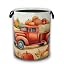 Happy Fall,Thanksgiving Day Red Truck and Pumpkin
