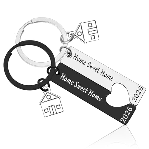 Vadaka for New Home Keychain Set 2026 Housewarming Keychain Gift for New Homeowners First Homes Gift Sweet Home Gifts for Couple Moving In Gifts for Couple News Homes Owners House Keyring Jewelry