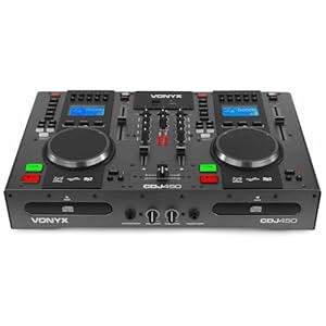 Vonyx CDJ450 DJ-Mischpult mit 2 Decks