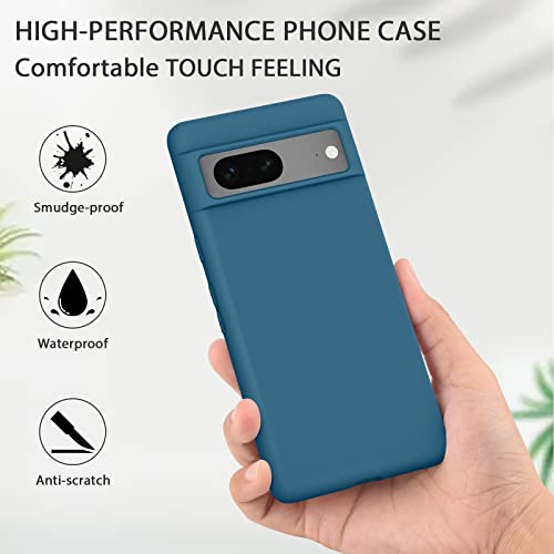 Coque souple Google Pixel 8 bleu abysse protège des chutes et rayures légères - 5