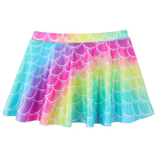 Image of Girls Rash Guard 2 Pieces Bathing Suit UPF50+ Swimsuit with Swimming Skirt Swimwear 2-14Y