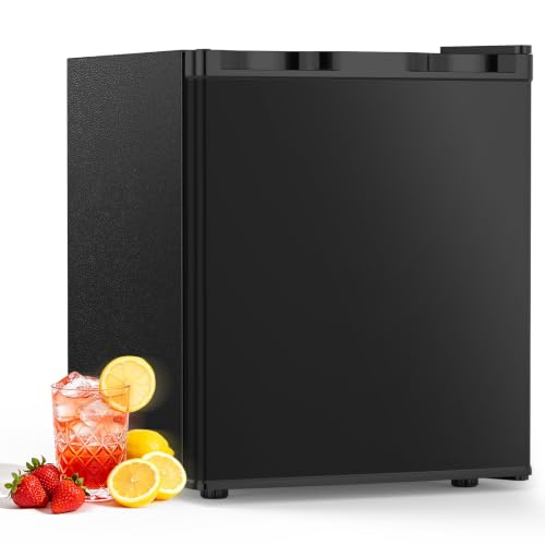 Image of Electactic 1.6 Cu.ft Mini Fridge, Compact Refrigerator, Single Reversible Door, Ultra Quiet, Energy Efficient for Office, Dorm, Bedroom, Apartment, Black