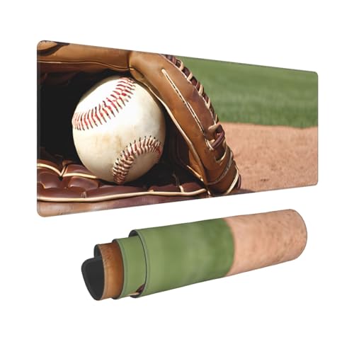 Tapis de souris de jeu baseball XXL 80x30cm antidérapant