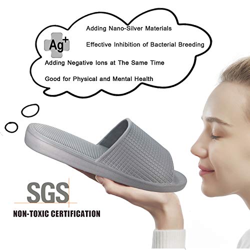 ofoot Stylish and Cozy Women's Comfort Indoor and Outdoor Casual Slide Sandals Non-Slip Shower Slippers - Unisex Soft Flip Flops3