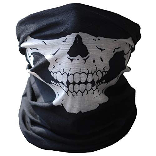 Men's Scarves Ride Headscarves, Women's Headscarves, Ski Skulls, Half Face Masks, Ghost Scarves, Neck Hiking Scarves. (Black)