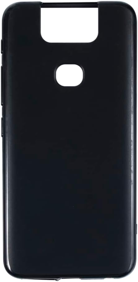 TPU Phone Case Compatible with Asus Zenfone 6 2019, Slim Shockproof Soft Cover with Anti-Scratch Design and Precise Cutouts for Full Protection (Black)