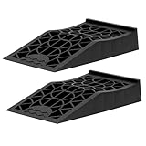 ottostyle.jp カースロープ タイヤスロープ カーランプ 自動車用 【2個セット】 オイル交換 ジャッキ補助 ジャッキサポート 車両整備 整備用 軽自動車 ミニバン SUV 対応 [耐荷重5t] [幅43cm×奥行き24cm×高さ8cm] [省スペース＆軽量タイプ ]