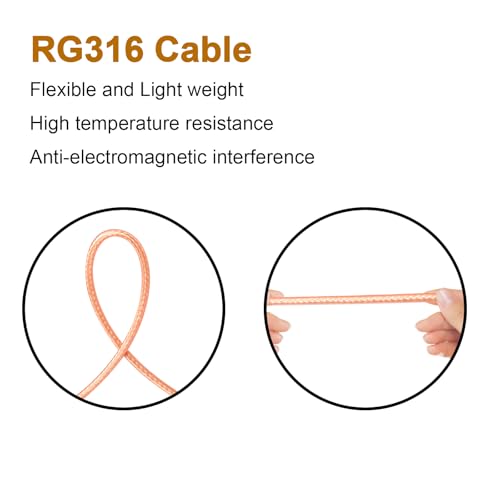Cable SMA macho a SMA macho RG316 que elimina interferencias en antenas 5