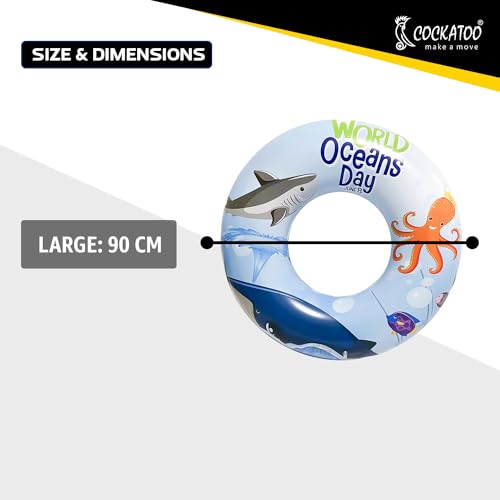 Image of Cockatoo Inflatable PVC Swimming Floats with Handles, Small Swimming Pool Floats