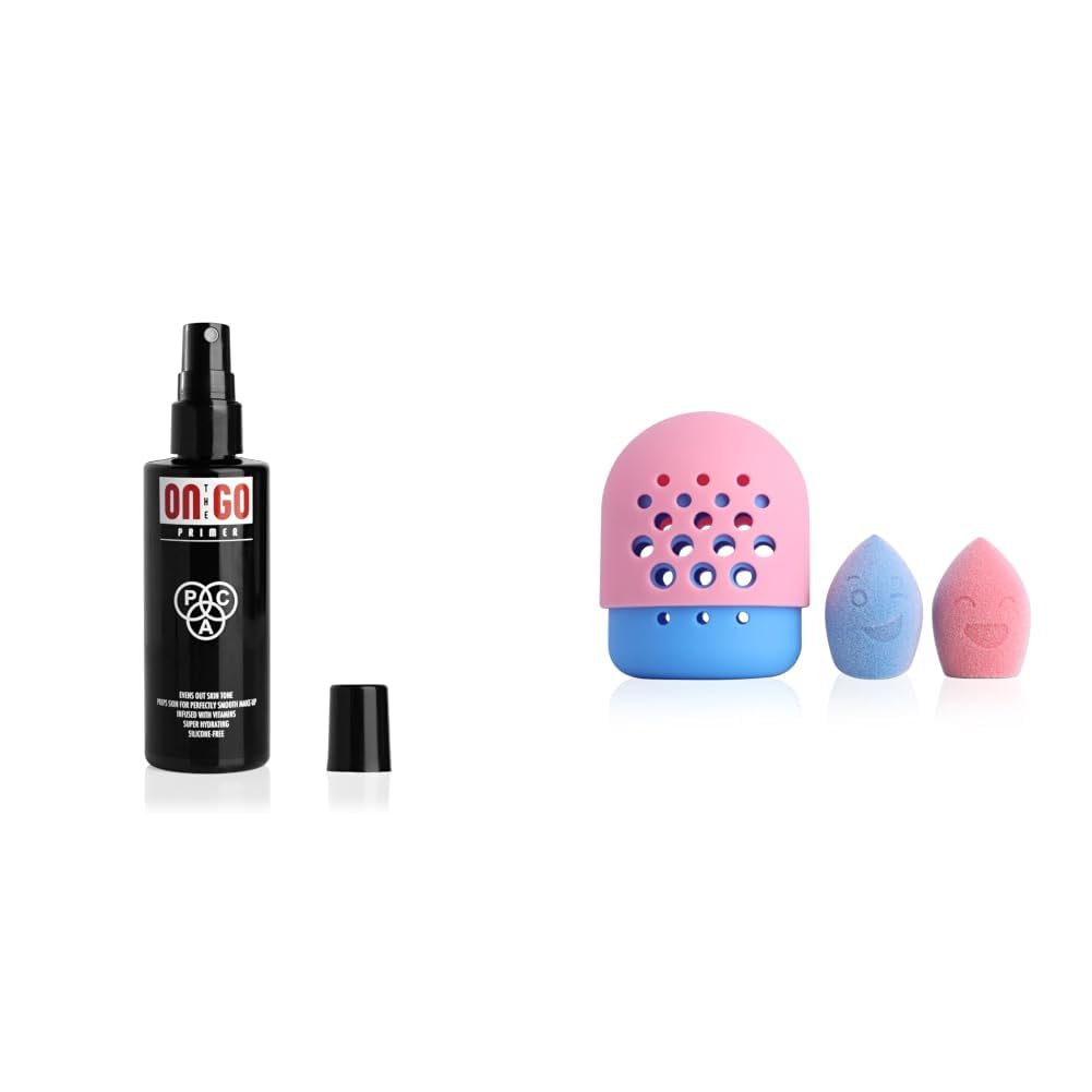 PAC On The Go Primer (Spray) (118 ml) Nano Bounce (Water Drop Cut, Olive Cut) (Blue, Pink) (2 Pc)-image-19