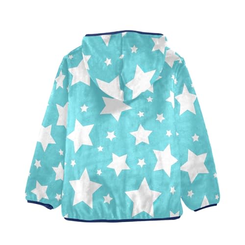 White Stars Blue Toddler Winter Jacket Comfy Winter Coat for Toddler 3T2