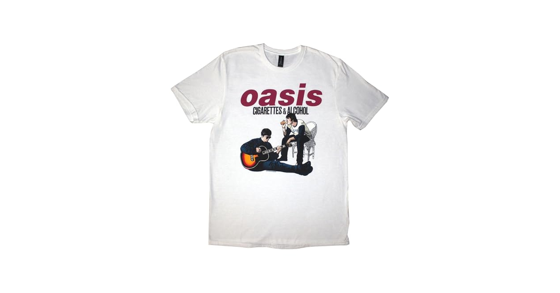 OASIS Cigarettes and Alcohol TシャツM　新品未開封 Amazon.com: Oasis Black Unisex Classic T-Shirt - Cigarettes