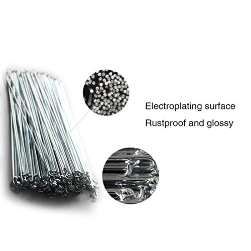 FREAHAP R Bicycle Spokes Rustproof Steel Mountain Bike Spokes with Nipples 200mm