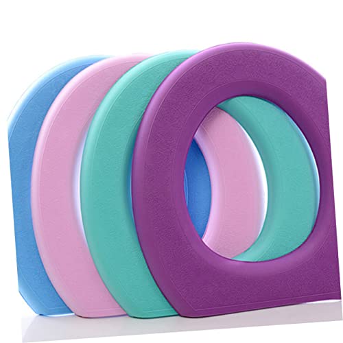 Cabilock 2 Stück Waschbare Toilettenabdeckung Gepolsterte Toilettensitzkissen Ersatz-Toilettensitzpolster O-Förmige Toilettensitzabdeckung Bunte Toilettensitzabdeckung Gepolsterte – Bild 6