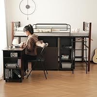 Amazon｜OSJ システムベッド 4点セット ロフトベッド+デスク＋収納