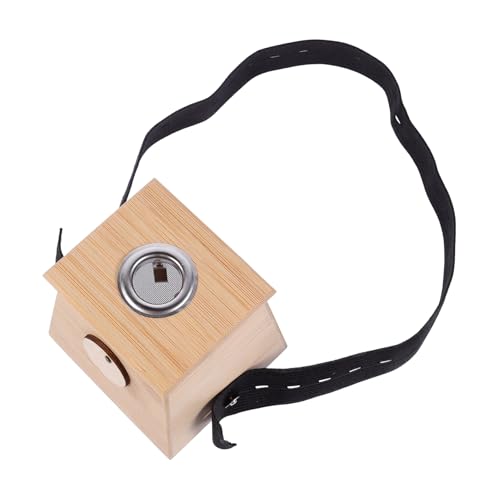 Single Hole Moxibustion Box Portable Moxa Therapy Tool Bamboo Moxa Storage for Travel miniatura 1