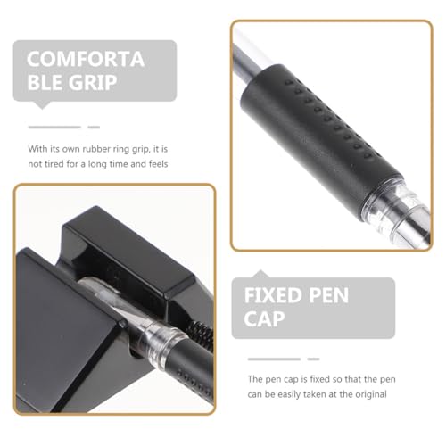 Bolígrafos de Gel de Tinta Escritorio SOLUSTRE 0.5mm Negro 4pcs miniatura 7