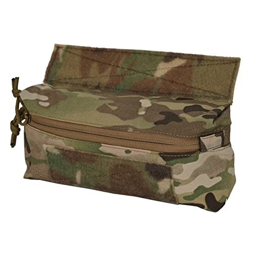 tactifans Dangler Pouch Mini Drop Pouch Sack Pouch Abdominal Fanny Pack with Hook and Loop YKK Zipper Tourniquet Holder for Vest Chest Rig (CP)