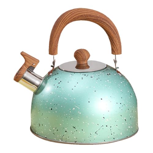 Whistling Tea Kettle, 2L Water Kettle for Coffee, stove top Tea Kettles | 7.28x7.09inch Whistling stove top Tea Kettle Food Stai