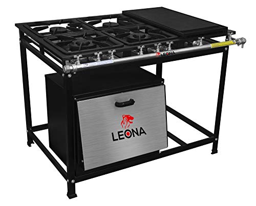 Fogão Industrial 4 Bocas com Chapa e Forno