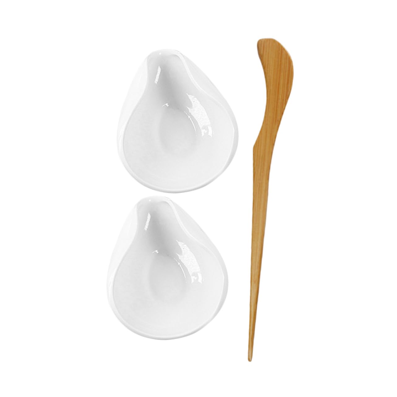 PRETYZOOM 1 Set Chinese Tea Scoop Porcelain Tea Accessories Coffee Bean Container Easy to Clean Dishwasher Safe for Home Office and Travel