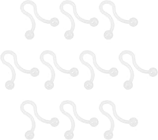 Rebower U Shape Cable Ties Neat Management Twist Lock, [for Wire, Cable, Rope] - 4mm/White/100 Pcs