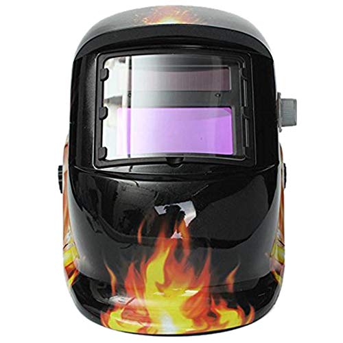 Mascara Soldar,Mascara De Soldar Máscara de soldadura de la capilla casco de soldadura automática solar (energía solar for la recarga) Protección de la cara