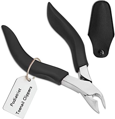Professional Toenail Clippers for Thick Nails for Seniors - Thick Toenail Clippers for Men - Large Handle for Easy Grip + Sharp Stainless Steel - Best Nail Clipper