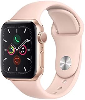 Apple Watch Series 5 (GPS, 40mm) - Gold Aluminium Case with Pink Sand Sport Band (Renewed)